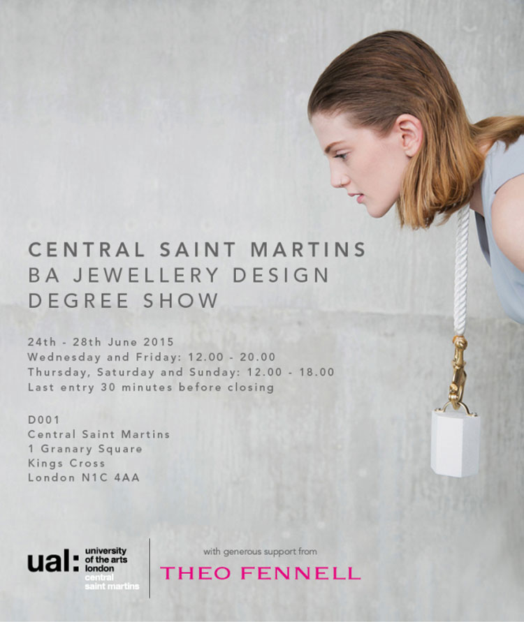 Central Saint Martins BA Jewellery Design Degree Show 2015