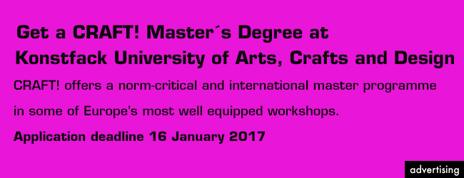 Konstfack Master 2017 newsletter