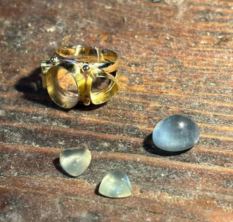 Stone Setting. Prong and Tube Setting for Faceted Stones with Nancy Gardner