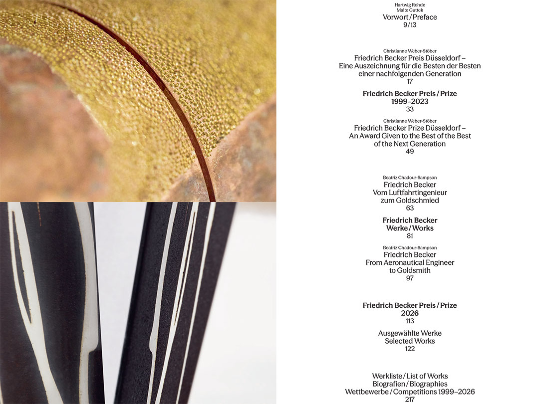 Friedrich Becker Prize 1999-2026. The Competition for Jewellery, Utensils and Objects