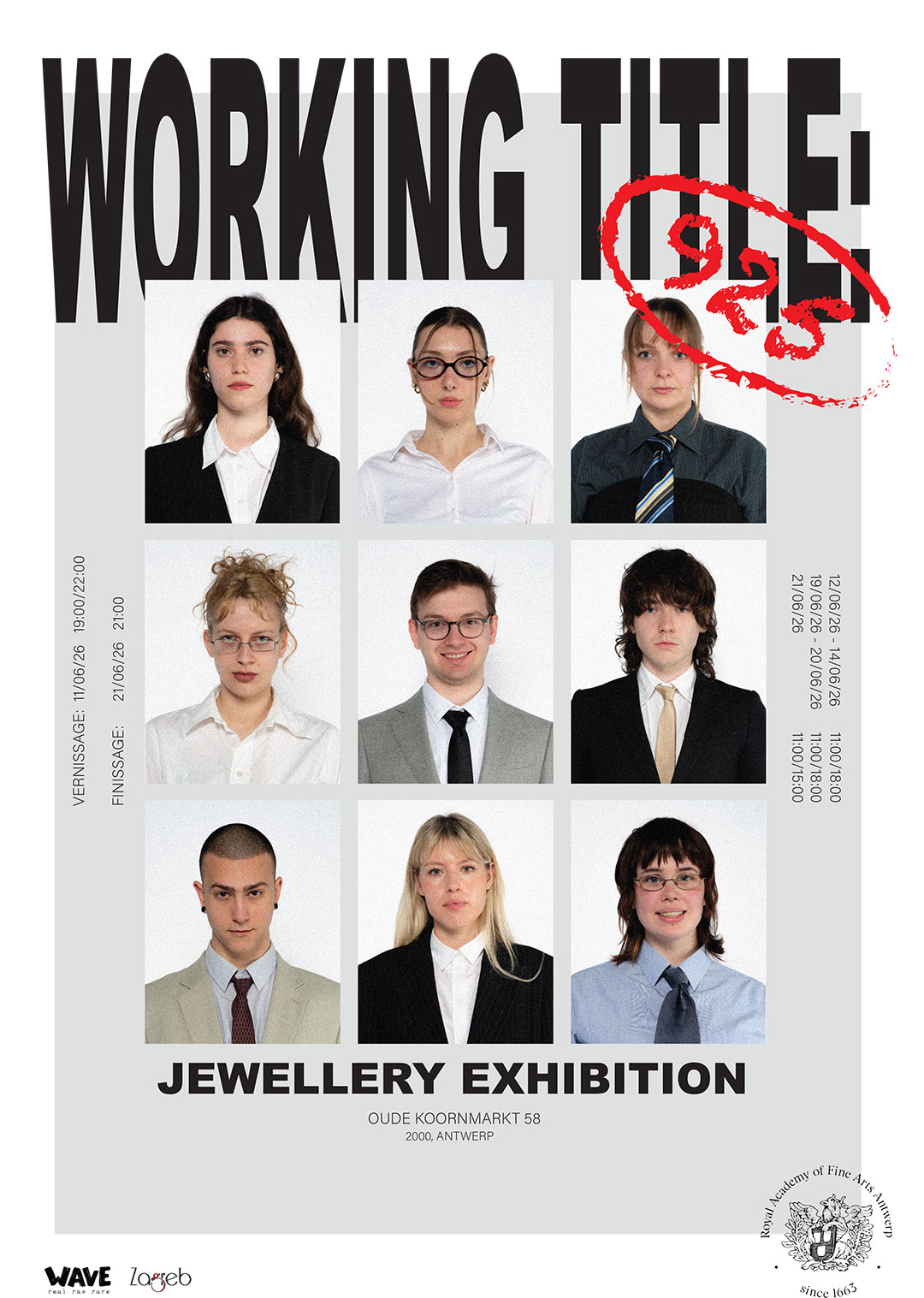 Working Title: 925 by the 3BA Gold and Silversmithing & Jewellery Design students of the Royal Academy of Fine Arts Antwerp. Degree Show