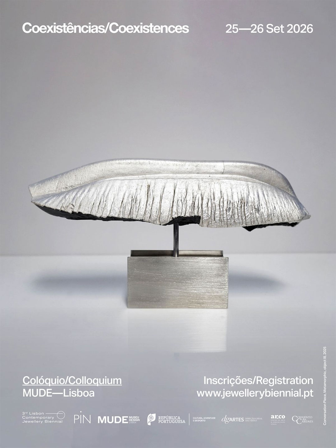 Coexistences. A Colloquium. Part of the 3rd Lisbon Contemporary Jewellery Biennial 2026