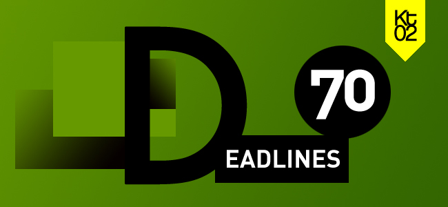 Deadlines newsletter