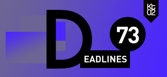 Deadlines newsletter