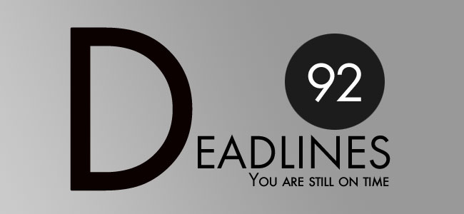 Deadlines newsletter