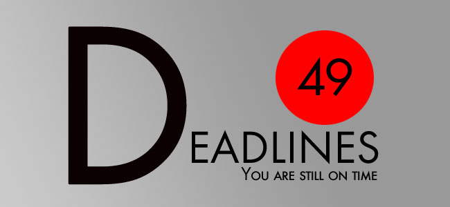 Deadlines newsletter
