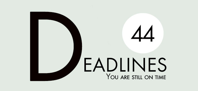 Deadlines newsletter