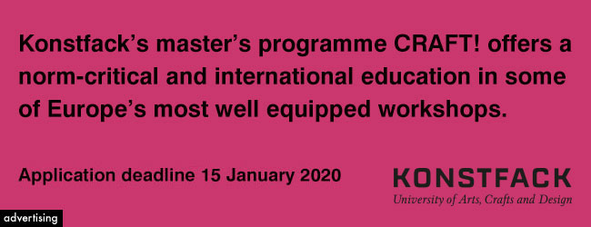 Konstfack Master 2020 newsletter