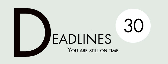 Deadlines newsletter