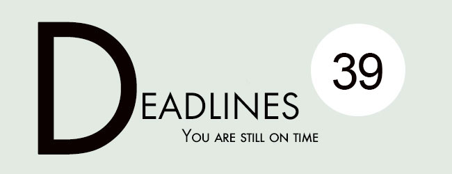 Deadlines newsletter