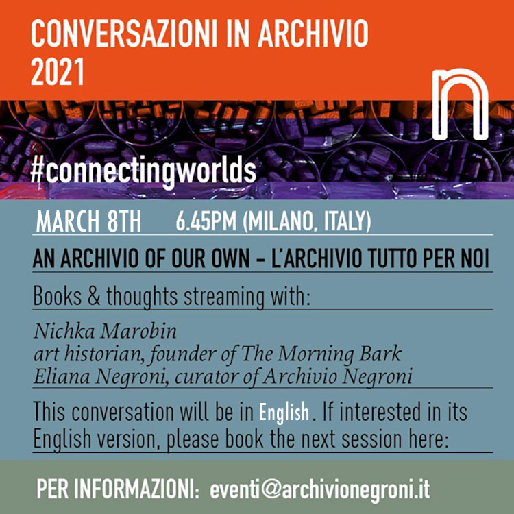 An Archivio of Our Own Episode 2: Books and Thoughts on Streaming with Nichka Marobin and Eliana Negroni