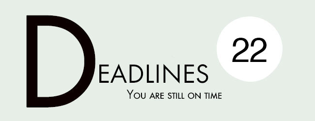 Deadlines newsletter